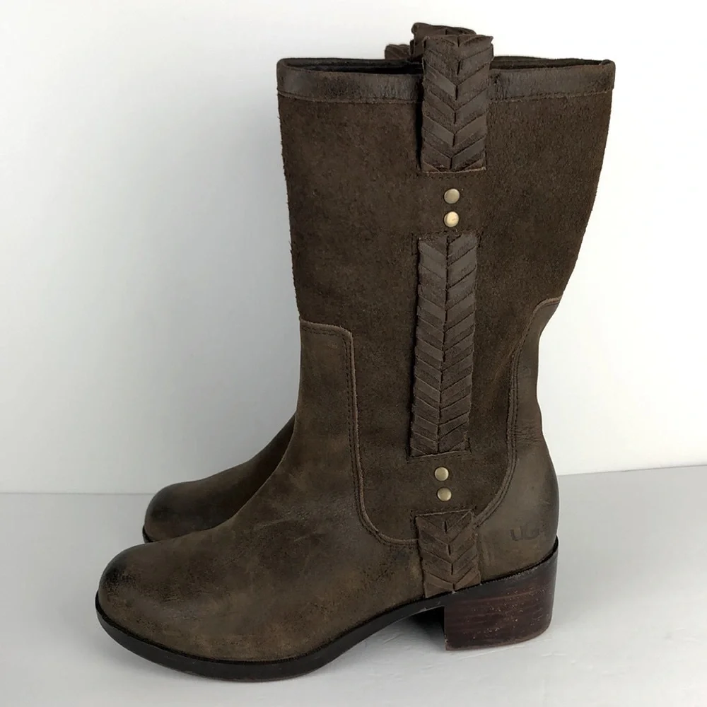 Ugg Jaspan Mid Calf Brown Boots